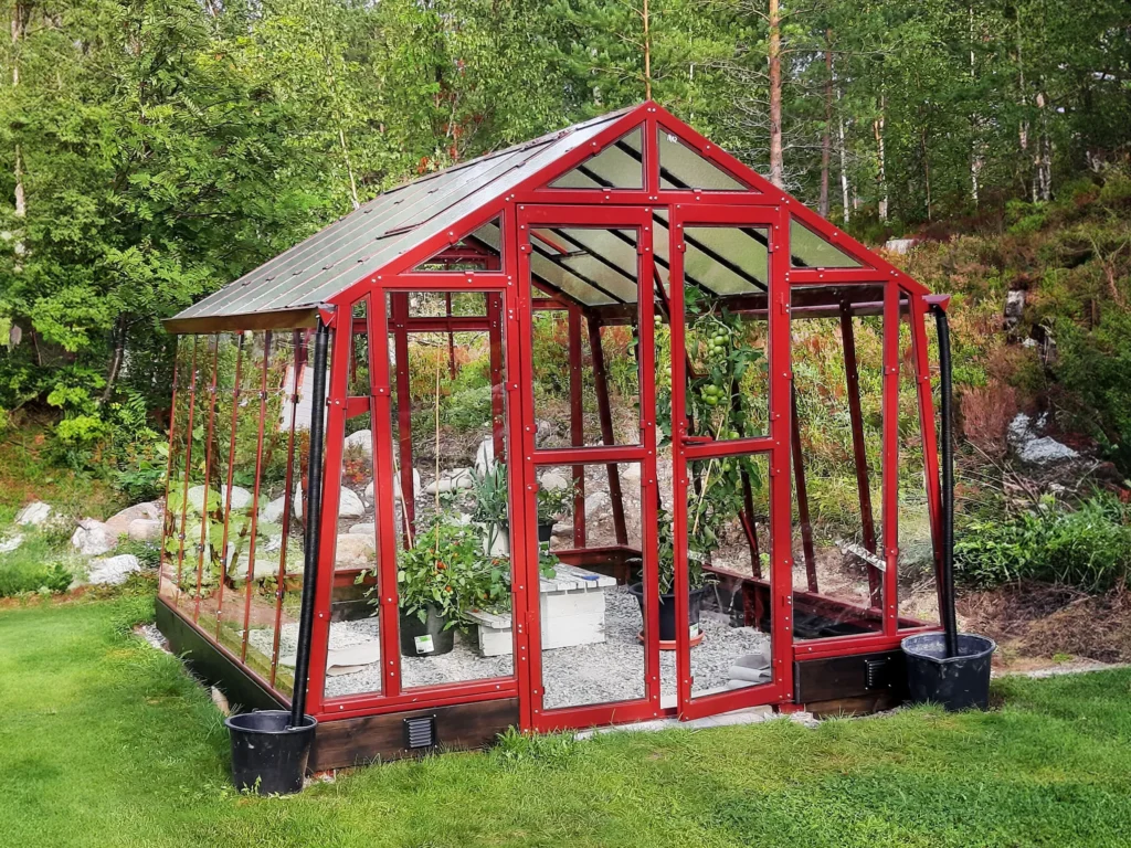 Stormsikkert drivhus Variant 276 Mur - Modell K