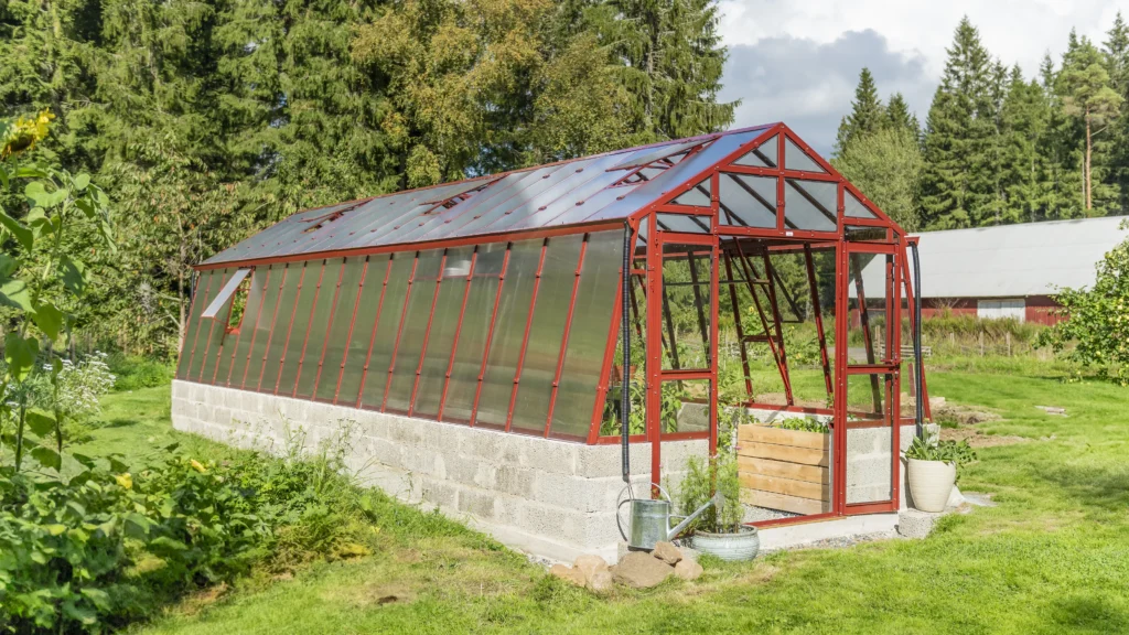 Stormsikkert drivhus Variant 303 Mur - Modell L