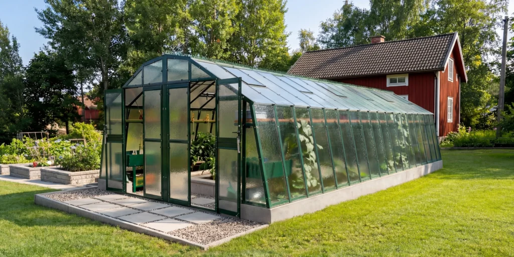 Stormsikkert drivhus Primus 426 - Modell M