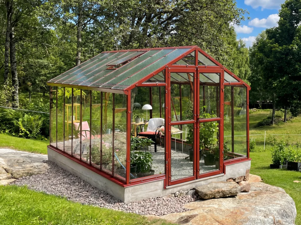 Stormsikkert drivhus Variant 249 Mur - Modell J