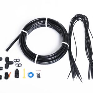 Grohus bevattningskit för 30 plantor utan filter. Bild på alla inkluderande tillbehör.