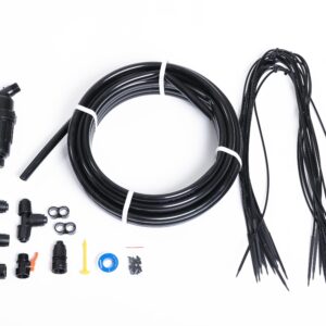 Grohus bevattningskit för 30 plantor med filter. Bild på alla inkluderande tillbehör.