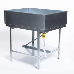 Balkongbädd liten från Grohus. Helhetsbild på balkongbädden.