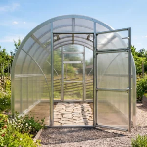 Tunnelväxthus Vidar 250 framifrån