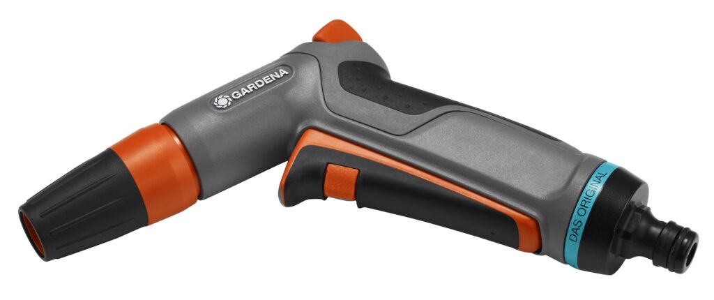 Gardena comfort strålpistol från en annan vinkel