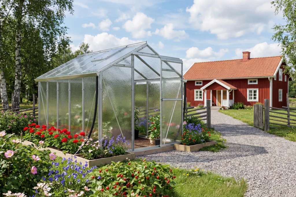 Stormsäkert växthus Hobby 197 - Modell H6
