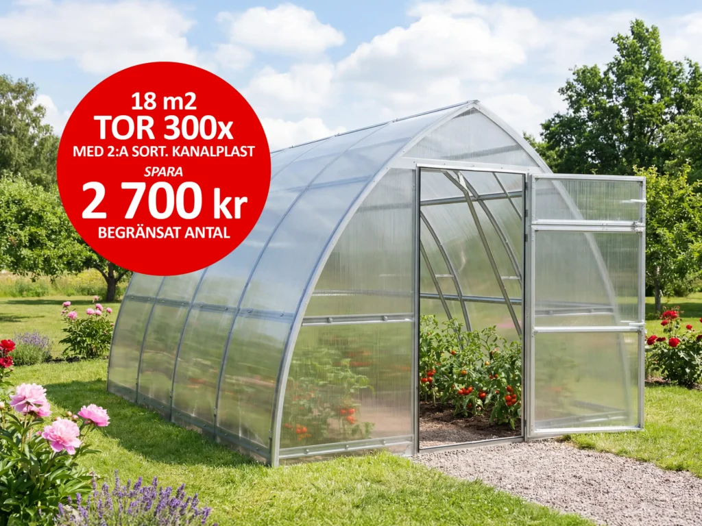 Tor 300x - 18 kvm - Andrasorterings kanalplast 6 mm