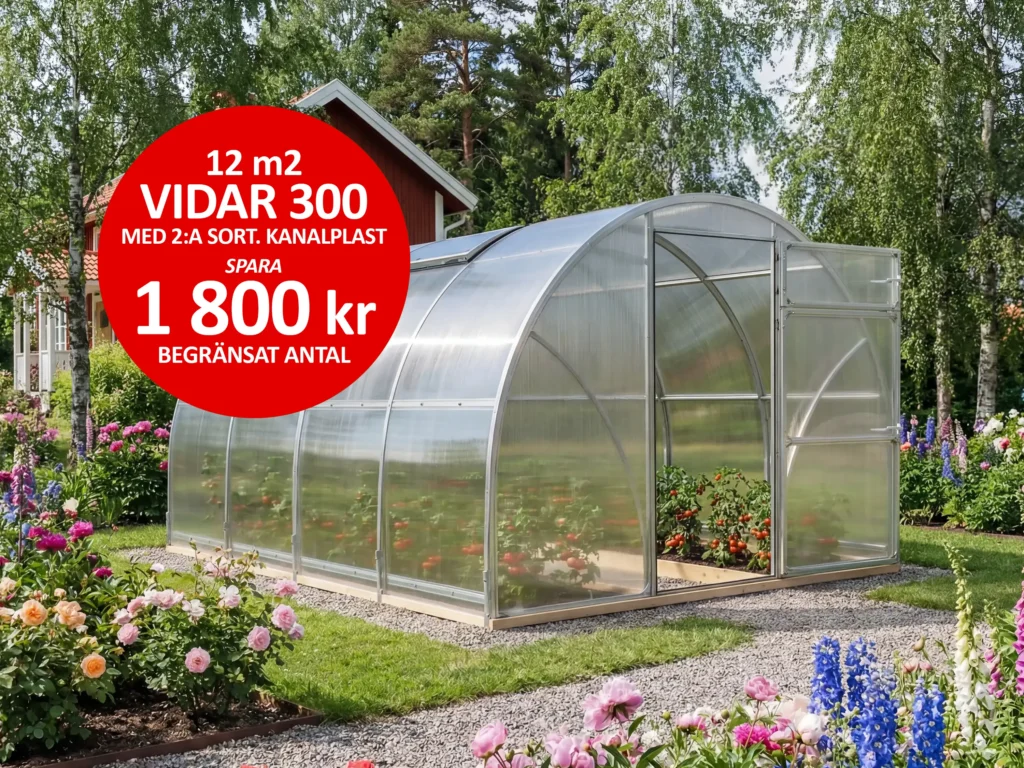 Vidar 300 - 12 kvm - Andrasorterings kanalplast 6 mm