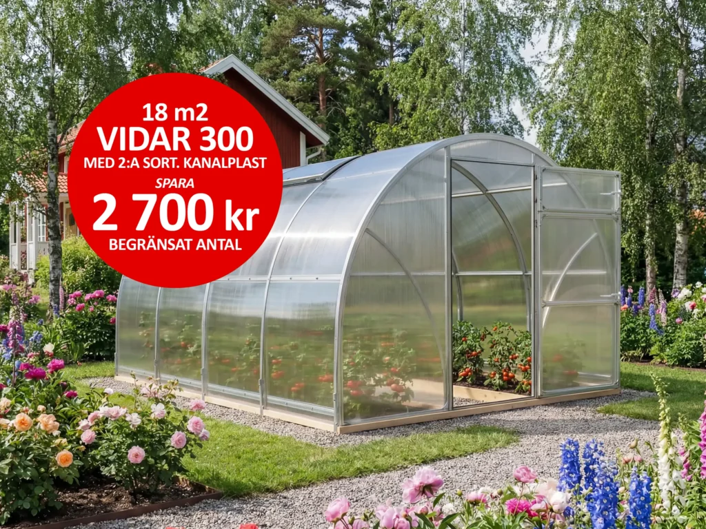 Vidar 300 - 18 kvm - Andrasorterings kanalplast 6 mm